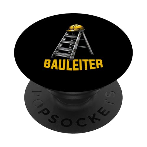Bauleiter Bauunternehmer Projektleiter Lustige Bauarbeiter PopSockets Klebender PopGrip von Baustelle Baumaschinenführer Koordinator Bauleiter
