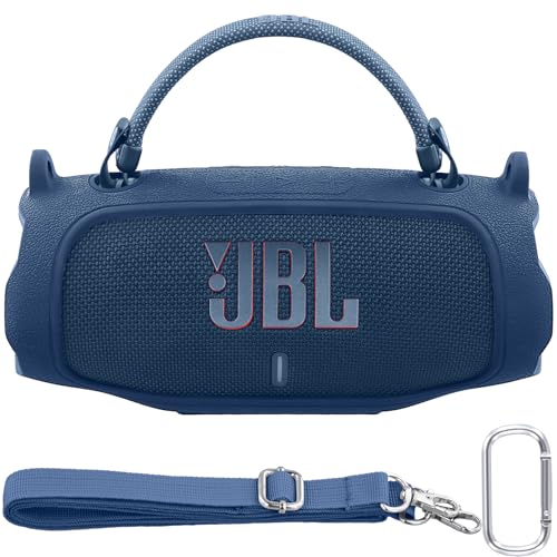 Baval Silikonhülle, kompatibel mit JBL Charge 6 tragbaren Bluetooth-Lautsprechern (blaue Abdeckung) von Baval