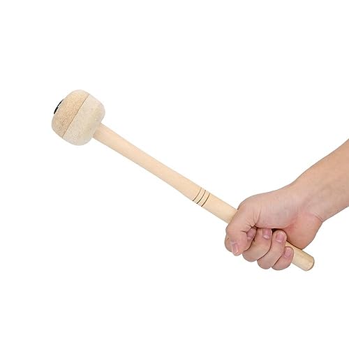 Baverta Drum Mallet - Percussion Drum Mallet Bass Drum Mallet Drum Stick Filzhammer,Wollstockschlägel Hammer Holzgriff Präzisionsinstrument Zubehör von Baverta