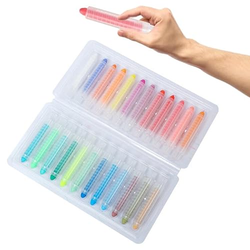 Bavooty Farbige Kreidestifte,Staublose Kreide,Abwaschbare Kreide,Staubfreie Kreide mit Verstellbarem Kreidehalter,Ungiftige Farbkreide für Kinder,Drehbare Farbige Kreide,Staubfreie Kreide,24pcs Bavooty Farbige Kreidestifte,Staublose Kreide,Abwaschbare Kreide,Staubfreie Kreide mit Verstellbarem Kreidehalter,Ungiftige Farbkreide für Kinder,Drehbare Farbige Kreide,Staubfreie Kreide,24pcs von Bavooty