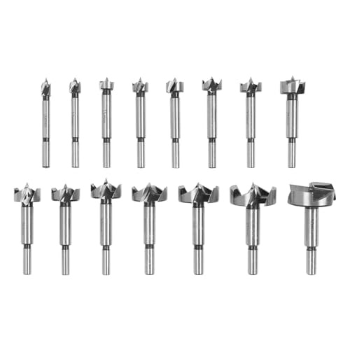 15-pcs-Holzbohrer-Bit-Set, hohe Härtelegierungen Spitzbits mit Holzspeicherbox für Hartholz-Kunststoff 3-12 mm 15-pcs-Holzbohrer-Bit-Set, hohe Härtelegierungen Spitzbits mit Holzspeicherbox für Hartholz-Kunststoff 3-12 mm von Baxnore