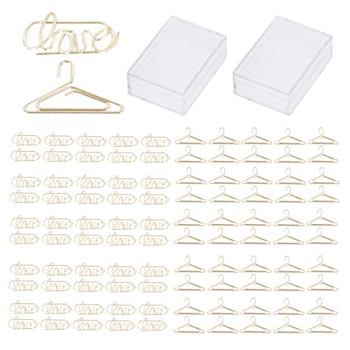 Baxnore 100pcs niedliche Papierklammern, elektroplierte Metall -Büroklammern mit Aufbewahrungsbox, dekoratives Liebeshänger Design für Schulstudienhandwerk Baxnore 100pcs niedliche Papierklammern, elektroplierte Metall -Büroklammern mit Aufbewahrungsbox, dekoratives Liebeshänger Design für Schulstudienhandwerk von Baxnore