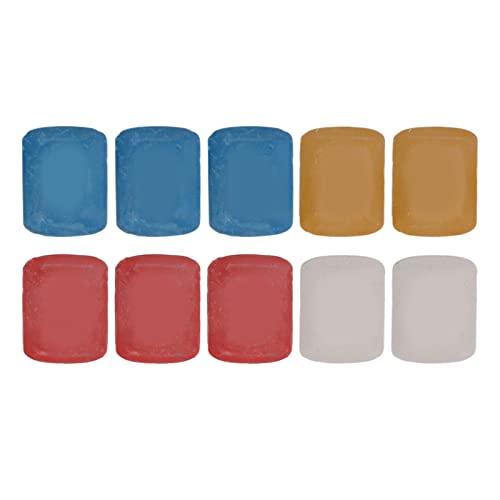 Baxnore 10pcs Schneiderkreide -Set, 4 Farbgewebemarkierungskreide, Paraffin -Wachs -Kreide für Mustermarking Quilt Easy Water Entfernung 4x3cm von Baxnore