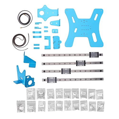 Baxnore 3D -Drucker -Timinggürtel, Aluminium -Timinggurte, Verschleiß widerstands 3D -Druckerschraubpack, 300 mm linearer Guides -Kit für 3D -Druckerzubehör von Baxnore