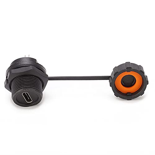 Baxnore IP67 Typ-C-Buchsenplattenmontage, wasserdichter Steckverbinder mit Gewindesicherung 1,5 A mit PA66-Gehäuse, für die Außenbeleuchtung von Industrieanlagen, Marinequalität Baxnore IP67 Typ-C-Buchsenplattenmontage, wasserdichter Steckverbinder mit Gewindesicherung 1,5 A mit PA66-Gehäuse, für die Außenbeleuchtung von Industrieanlagen, Marinequalität von Baxnore