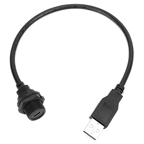 Baxnore IP67 Water Proof -Stecker 2.0 männlich bis weiblich mit 1 Fuß/3,3 Fuß Kabel, PA66 -Gewindeschlosssocket 1,5A für Außengerätelampen, Industriegrad (1m) von Baxnore