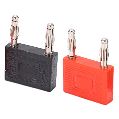 Baxnore Zwei Zeilen-Bananen-Steckeradapter, U37 ABS+Red Copper-Stecker, 4 mm Stecker mit 16 mm Abstand, 1-zu-2-Klemme für Testgeräte Baxnore Zwei Zeilen-Bananen-Steckeradapter, U37 ABS+Red Copper-Stecker, 4 mm Stecker mit 16 mm Abstand, 1-zu-2-Klemme für Testgeräte von Baxnore