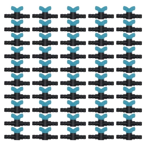 Bewässerungsschalterventil Stachelbalte Kunststoff einstellbares Wasserstromsteuerventil für Gartenbewässerungssysteme 16 mm Durchmesser Schlauch 50pcs Blau Griff Bewässerungsschalterventil Stachelbalte Kunststoff einstellbares Wasserstromsteuerventil für Gartenbewässerungssysteme 16 mm Durchmesser Schlauch 50pcs Blau Griff von Baxnore