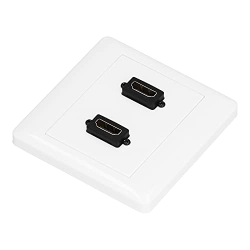 High -Definition -Multimedia -Schnittstelle Wallplatte 2 Port weiblich zu weiblich 4K UHD HDR Kompatible Schraube kostenlose Rückanschlüsse für Heimkino -TV -Box -Spielsysteme Abs High -Definition -Multimedia -Schnittstelle Wallplatte 2 Port weiblich zu weiblich 4K UHD HDR Kompatible Schraube kostenlose Rückanschlüsse für Heimkino -TV -Box -Spielsysteme Abs von Baxnore