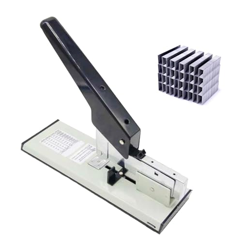 Hochleistungsheftgerät, Industrieheftgerät mit 210 Blatt Kapazität und 100 Heftklammern, Konstruktion aus legiertem Metall, kompatibel mit 23/6 bis 23/24 Heftklammern für Büro Hochleistungsheftgerät, Industrieheftgerät mit 210 Blatt Kapazität und 100 Heftklammern, Konstruktion aus legiertem Metall, kompatibel mit 23/6 bis 23/24 Heftklammern für Büro von Baxnore