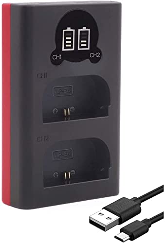 Baxxtar 18602 LP-E6NH LP-E6N LP-E6 Akku-Ladegerät/Mini Dual LCD/Versorgung über USB-C oder Micro-USB Baxxtar 18602 LP-E6NH LP-E6N LP-E6 Akku-Ladegerät/Mini Dual LCD/Versorgung über USB-C oder Micro-USB von Baxxtar