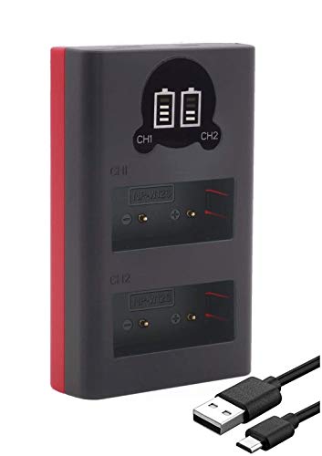 Baxxtar 18612 - NP-W126s NP-W126 Akku Ladegerät kompatibel mit Fujifilm - Mini USB Dual/LCD Ladegerät - Versorgung über USB-C oder Micro-USB - X-M5 X100VI X-S10 X-T20 X-T30 II X-T5 X-T50 usw. Baxxtar 18612 - NP-W126s NP-W126 Akku Ladegerät kompatibel mit Fujifilm - Mini USB Dual/LCD Ladegerät - Versorgung über USB-C oder Micro-USB - X-M5 X100VI X-S10 X-T20 X-T30 II X-T5 X-T50 usw. von Baxxtar