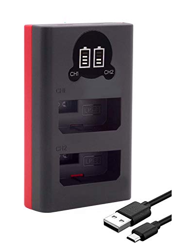 Baxxtar 18792 LP-E5 Akku Ladegerät - Mini Dual LCD - Eingang USB-C und Micro-USB - Kompatibel mit Canon EOS 450D 500D 1000D Baxxtar 18792 LP-E5 Akku Ladegerät - Mini Dual LCD - Eingang USB-C und Micro-USB - Kompatibel mit Canon EOS 450D 500D 1000D von Baxxtar