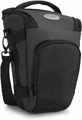 Baxxtar PRO NOVO II Full-Size SLR Kameratasche SLR Colt-Tasche schwarz (mit Schultergurt, Beckengurt, Gurttunnel, Regencape) von Baxxtar