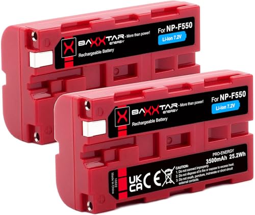 Baxxtar PRO NP-F550 NP-F570 Akku 3500 mAh 2X - LG Cells Inside - CCD-RV100 CCD-RV200 CN-160 CN-216 CN-304 YN-300 VL-600 LED Video - Ninja Phone Baxxtar PRO NP-F550 NP-F570 Akku 3500 mAh 2X - LG Cells Inside - CCD-RV100 CCD-RV200 CN-160 CN-216 CN-304 YN-300 VL-600 LED Video - Ninja Phone von Baxxtar