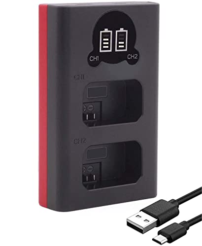 Baxxtar Pro EN-EL25 EN-EL25a Akku Ladegerät 19112 - Mini Dual LCD - USB-C und MicroUSB - Kompatibel mit Nikon Z30 Z50 Z50II Z-fc Baxxtar Pro EN-EL25 EN-EL25a Akku Ladegerät 19112 - Mini Dual LCD - USB-C und MicroUSB - Kompatibel mit Nikon Z30 Z50 Z50II Z-fc von Baxxtar