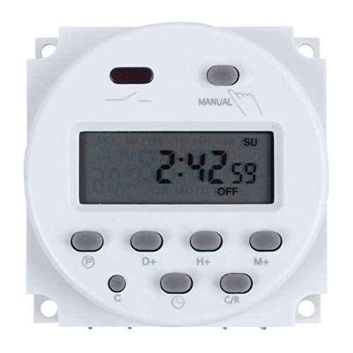 Bopfimer 12V Digitale LCD Power Programmierbare Timer Zeitschaltrelais 16A Ampere von Bayda