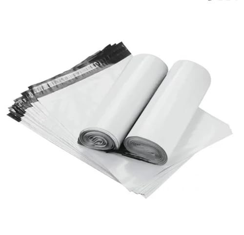 100 Stück Folienversandtaschen selbstklebend | 420 x 550 mm Versandbeutel mit Selbstklebeverschluss | 42 x 55 cm Versandtüten blickdicht aus Plastik für Kleidung und Textilien von Bayli