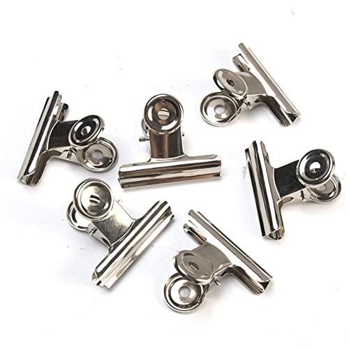 20 Stück kleine Verschlussclips Metall | 30mm Tüten Clips | Brief Klammern aus Edelstahl mit starker Federkraft | Lebensmittelbeutel Verschlussklammern | Metallklemmen für ein luftdichtes Abschließen von Bayli