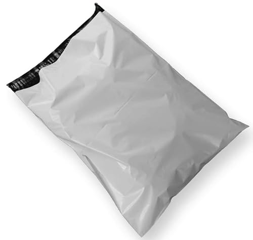 250 Stück Folienversandtaschen selbstklebend | 350 x 450 mm Versandbeutel mit Selbstklebeverschluss | 35 x 45 cm Versandtüten blickdicht aus Plastik für Kleidung und Textilien von Bayli