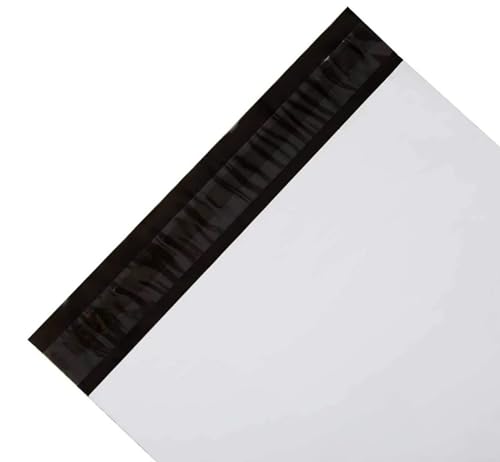 400 Stück Folienversandtaschen selbstklebend | 350 x 450 mm Versandbeutel mit Selbstklebeverschluss | 35 x 45 cm Versandtüten blickdicht aus Plastik für Kleidung und Textilien von Bayli