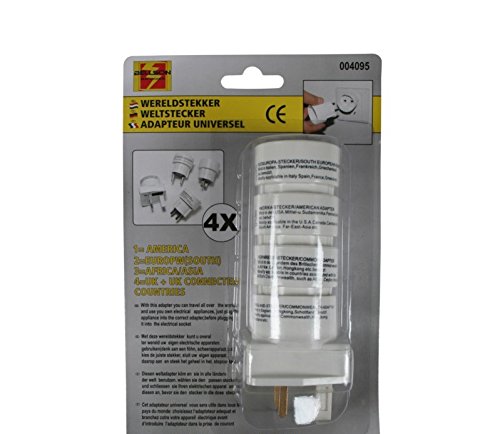 Bayram Universal World Adapter Reiseadapter Weltstecker Set 4 Teilig für Euro Stecker Bayram Universal World Adapter Reiseadapter Weltstecker Set 4 Teilig für Euro Stecker von Bayram