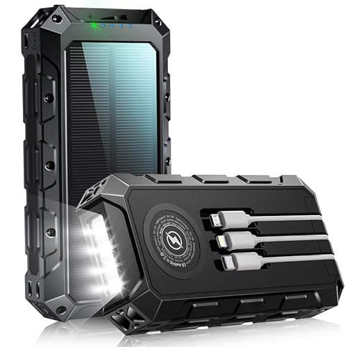 Bazcuka 46800 mAh Solar Powerbank PD22.5W USB C Schnell von Bazcuka