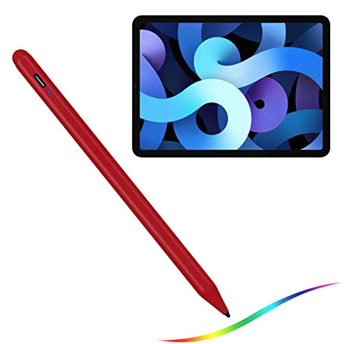2022 iPad Air 5.,4. Generation 10.9 Zoll Stylus Pencil mit Handflächen-Ablehnung, 1.5 mm POM feine Spitze, aktiver Stift, kompatibel mit Apple Pencil für iPad Air 5., Schreiben, Rot von Bbata