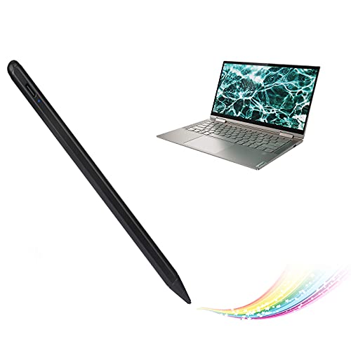 Aktiver Eingabestift für Lenovo Yoga C740 35.6 cm (14 Zoll), 2-in-1-Stift, elektronischer digitaler Bleistift, Stifte mit Typ-C wiederaufladbar, schwarz von Bbata