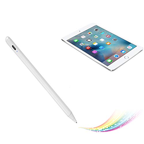 Elektronischer Eingabestift für iPad Mini 4 20.1 cm 2015 Bleistift, Aktiver kapazitiver Bleistift, gut zum Zeichnen und Schreiben Typ-C wiederaufladbarer Stift, weiß von Bbata