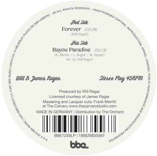 Forever / Bayou Paradise 7'' [Vinyl Single] von Bbe Music