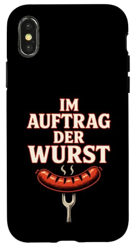 Im Auftrag Der Wurst - Lustige Sprüche Grillen Hülle für iPhone X/XS Im Auftrag Der Wurst - Lustige Sprüche Grillen Hülle für iPhone X/XS von Bbq Papa Vater Vatertag Wurst Griller