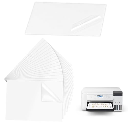 25 Blätt A4 Aufkleber Papier zum Drucken, A4 Transparentpapier Bedruckbare Stickerpapier zum Bedrucken, Selbstklebende Vinyl Aufkleber Klebefolien Druckerpapier für Ttintenstrahldrucker Laserdrucker 25 Blätt A4 Aufkleber Papier zum Drucken, A4 Transparentpapier Bedruckbare Stickerpapier zum Bedrucken, Selbstklebende Vinyl Aufkleber Klebefolien Druckerpapier für Ttintenstrahldrucker Laserdrucker von Bbtcxjs