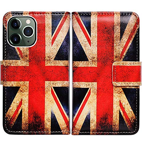 BCOV iPhone 11 Pro Max Wallet Case, Retro Union Jack Flag Flip Case Wallet Leather Cover Case with Credit Card Slot Holder Stand For iPhone 11 Pro Max von Bcov