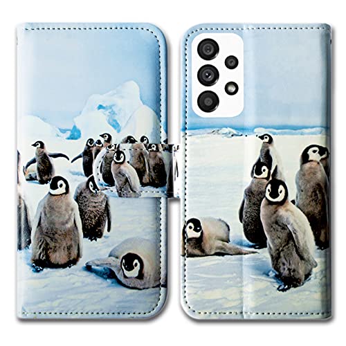Bcov Galaxy A53 Hülle, niedlicher spielender Pinguin Leder Flip Phone Case Wallet Cover mit Kartensteckplatz Halter Kickstand für Samsung Galaxy A53 5G Bcov Galaxy A53 Hülle, niedlicher spielender Pinguin Leder Flip Phone Case Wallet Cover mit Kartensteckplatz Halter Kickstand für Samsung Galaxy A53 5G von Bcov