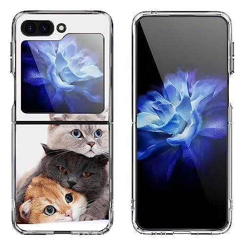 Bcov Schutzhülle für Samsung Galaxy Z Flip 5, Motiv: niedliche Katze, kratzfest, robust, stoßfest, Braun Bcov Schutzhülle für Samsung Galaxy Z Flip 5, Motiv: niedliche Katze, kratzfest, robust, stoßfest, Braun von Bcov