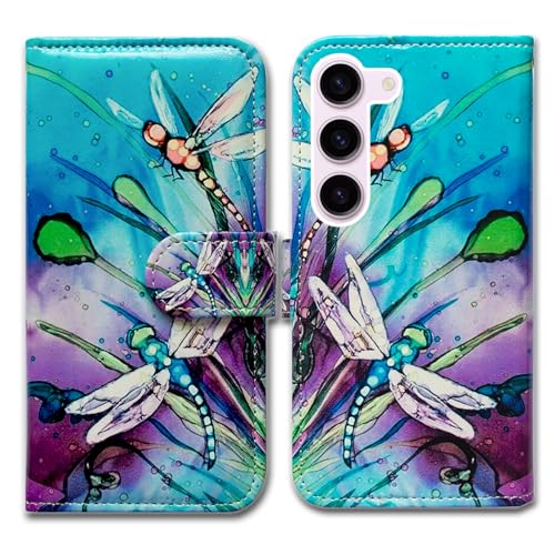 Bcov Schutzhülle für Galaxy S24 Plus, niedliche Libellen-Leder-Klapphülle mit Kartenschlitz, Ständer für Samsung Galaxy S24 Plus / S24+ Bcov Schutzhülle für Galaxy S24 Plus, niedliche Libellen-Leder-Klapphülle mit Kartenschlitz, Ständer für Samsung Galaxy S24 Plus / S24+ von Bcov