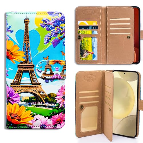 Bcov Schutzhülle für Moto G Stylus 2025, Motiv: Eiffelturm, lila Blume, Schmetterling, Multifunktions-Lederhülle, Brieftaschen-Schutzhülle mit mehreren Kartenfächern, Handschlaufe, für Motorola Moto G Bcov Schutzhülle für Moto G Stylus 2025, Motiv: Eiffelturm, lila Blume, Schmetterling, Multifunktions-Lederhülle, Brieftaschen-Schutzhülle mit mehreren Kartenfächern, Handschlaufe, für Motorola Moto G von Bcov
