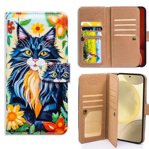Bcov Schutzhülle für Moto G Stylus 2025, Motiv: Maine Coon Katze, multifunktional, Leder, Brieftasche, Klappetui mit mehreren Kartenfächern, Handschlaufe, für Motorola Moto G Stylus 2025, Schwarz Bcov Schutzhülle für Moto G Stylus 2025, Motiv: Maine Coon Katze, multifunktional, Leder, Brieftasche, Klappetui mit mehreren Kartenfächern, Handschlaufe, für Motorola Moto G Stylus 2025, Schwarz von Bcov