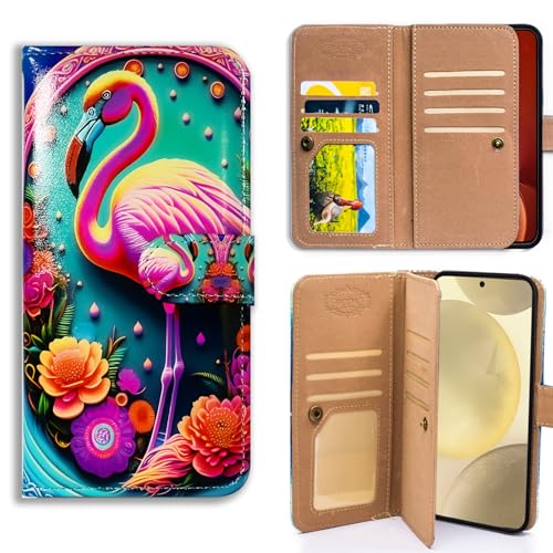 Bcov Schutzhülle für Moto G Stylus 2025, Motiv: rosa Flamingo-Blumen, Mandala, multifunktional, Leder, Brieftasche, Klappetui mit mehreren Kartenfächern, Handschlaufe, für Motorola Moto G Stylus 2025 Bcov Schutzhülle für Moto G Stylus 2025, Motiv: rosa Flamingo-Blumen, Mandala, multifunktional, Leder, Brieftasche, Klappetui mit mehreren Kartenfächern, Handschlaufe, für Motorola Moto G Stylus 2025 von Bcov