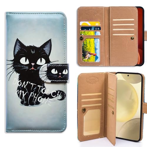 Bcov Schutzhülle für Moto G Stylus 2025, niedliche schwarze Katze, multifunktional, Leder, Brieftasche, Klappetui mit mehreren Kartenfächern, Handschlaufe, für Motorola Moto G Stylus 2025 Bcov Schutzhülle für Moto G Stylus 2025, niedliche schwarze Katze, multifunktional, Leder, Brieftasche, Klappetui mit mehreren Kartenfächern, Handschlaufe, für Motorola Moto G Stylus 2025 von Bcov