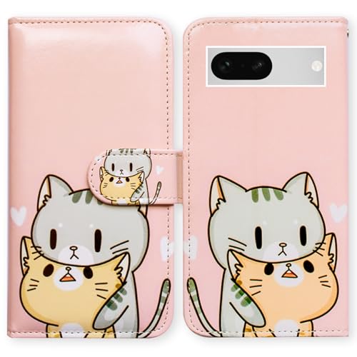 Bcov Schutzhülle für Pixel 8a, Motiv: grüne Katze, gelbe Katze, Leder, Klapphülle mit Kartenschlitzen, Ständer für Google Pixel 8a Bcov Schutzhülle für Pixel 8a, Motiv: grüne Katze, gelbe Katze, Leder, Klapphülle mit Kartenschlitzen, Ständer für Google Pixel 8a von Bcov