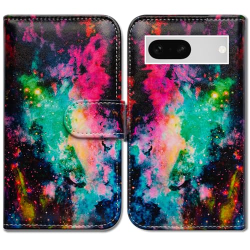 Bcov Schutzhülle für Pixel 8a, buntes Universum, Himmel, Leder, Klapphülle mit Kartenschlitzen, Ständer für Google Pixel 8a Bcov Schutzhülle für Pixel 8a, buntes Universum, Himmel, Leder, Klapphülle mit Kartenschlitzen, Ständer für Google Pixel 8a von Bcov