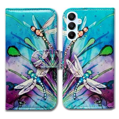 Bcov Schutzhülle für Galaxy A25 5G, niedliche Libellen-Leder-Klapphülle mit Kartenschlitzen, Ständer für Samsung Galaxy A25 5G Bcov Schutzhülle für Galaxy A25 5G, niedliche Libellen-Leder-Klapphülle mit Kartenschlitzen, Ständer für Samsung Galaxy A25 5G von Bcov