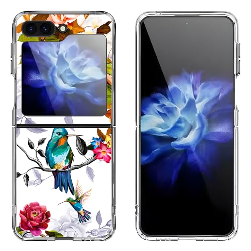 Bcov Schutzhülle für Samsung Galaxy Z Flip 6, Kolibri in Blumen, Vogel, kratzfest, solide, stoßfeste Handyhülle für Samsung Galaxy Z Flip 6 von Bcov