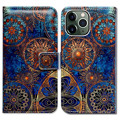 Bcov Schutzhülle für iPhone 11 Pro Max, wunderschöne Farben, Kreis, Flip-Lederhülle, Brieftaschenhülle mit Kreditkartenschlitz, Ausweishalter, Kickstand für iPhone 11 Pro Max Bcov Schutzhülle für iPhone 11 Pro Max, wunderschöne Farben, Kreis, Flip-Lederhülle, Brieftaschenhülle mit Kreditkartenschlitz, Ausweishalter, Kickstand für iPhone 11 Pro Max von Bcov