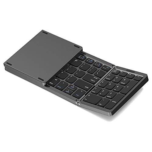 Bcowtte Bluetooth, faltbar, wiederaufladbar, USB, für iOS, Android, PC Smartphone, Schwarz von Bcowtte