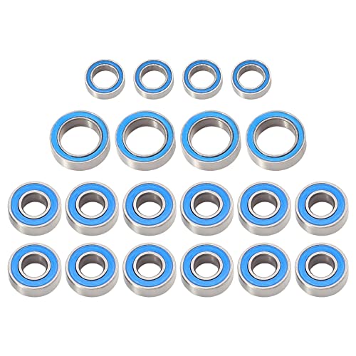 Kugellager-Set, versiegelt, aus Gummi, 20 Stück, für TT01 -01 TT01E TT01D TT02B 1/10 RC Auto Upgrades Zubehör von Bcowtte