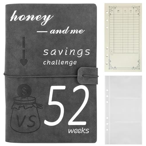 100 Envelope Saving Challenge, 52 Week Savings Challenge, A5 Geldsparung Geldordner Organizer Geldsparmappe, Geldsparbinder Budget Planner, Spar Challenge für Budgetplaner von Bcuuozeeing