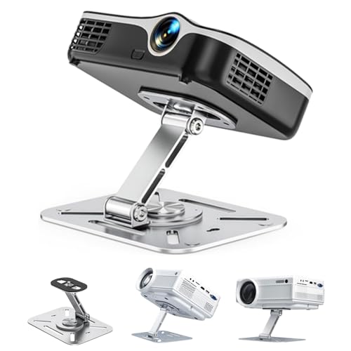 Desktop Projektorhalterung, 360° Drehbare Beamer Wandhalterung, Projektor Deckenhalterung mit 1/4 Gewinde Kompatibel mit den Meisten Projektor, Beamer Ständer für Heimkino, Spielzimmer, Büro Desktop Projektorhalterung, 360° Drehbare Beamer Wandhalterung, Projektor Deckenhalterung mit 1/4 Gewinde Kompatibel mit den Meisten Projektor, Beamer Ständer für Heimkino, Spielzimmer, Büro von Bcuuozeeing